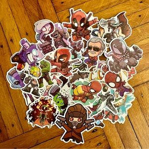 🌈⭐️30-PACK!!⭐️ Grab Bag O’ Fun Anime Marvel Stickers